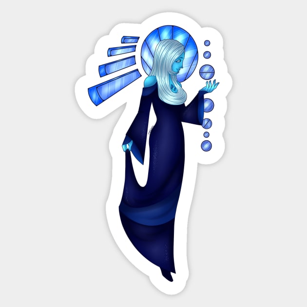 Blue Diamonds Mural Sticker by Chronicle Hearts